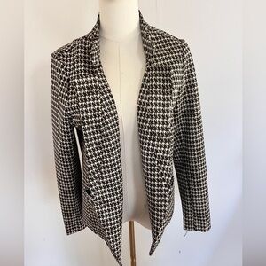 Liverpool Los Angeles Brown & White Houndstooth Front Jacket with button